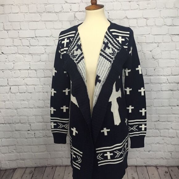 HOT & DELICIOUS LONG SWEATER KNIT LONG CARDIGAN - Picture 1 of 7